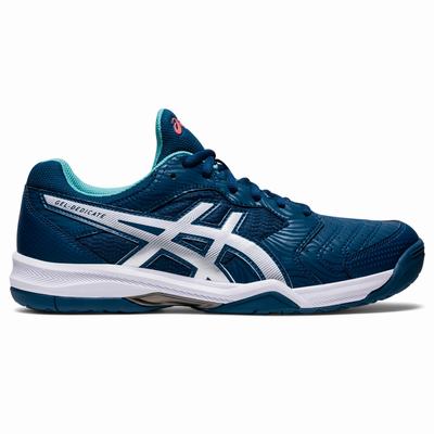 Asics Gel-dedicate 6 - Miesten Tenniskengät - Sininen/Valkoinen